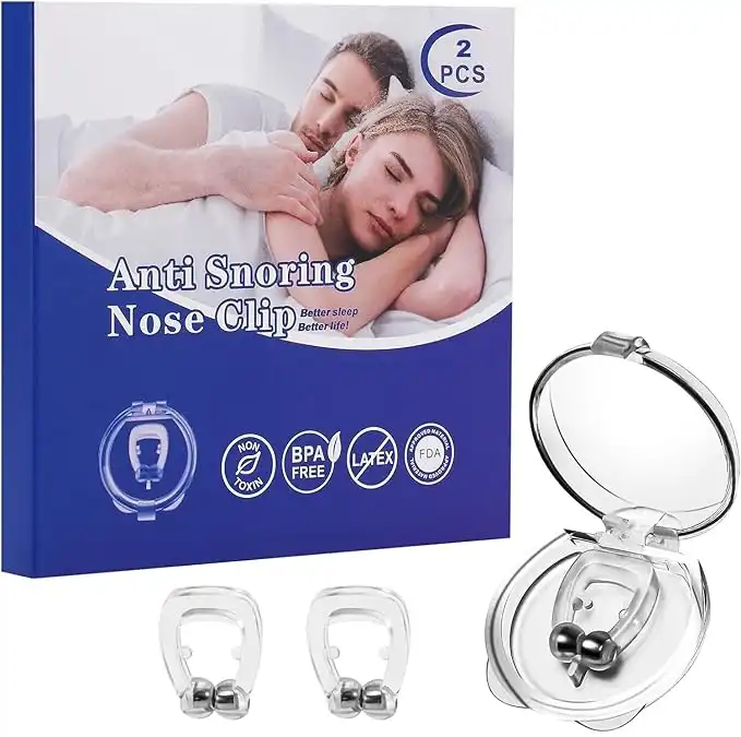 2 Piece Magnetic Anti Snore Nose Clip