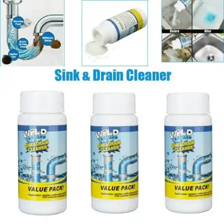 (3 PCS) Powerful sink and drain cleaner.